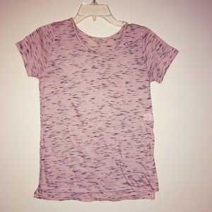 Pink t-shirt with black detail